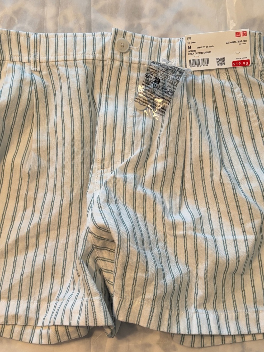 Linen cotton shorts